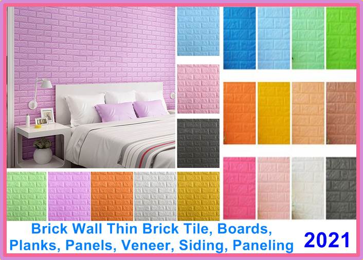 Brick Wall Thin Brick Tile, Boards, Planks, Panels, Veneer, Siding, Paneling