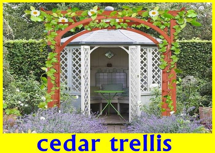 All Things Cedar Trellis Cedar Wood Arbors, Pergolas, Fences 2023