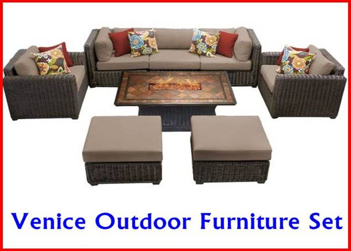 Living Room Venice Outdoor Furniture Set Wicker Club Chair Set 2023