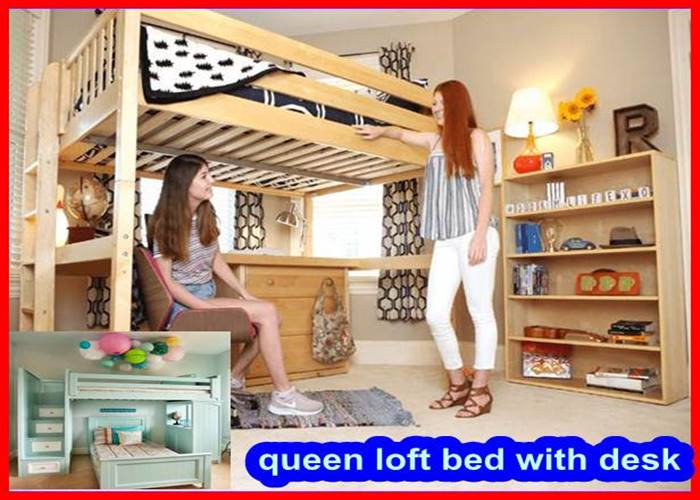 queen loft bed with desk 2023